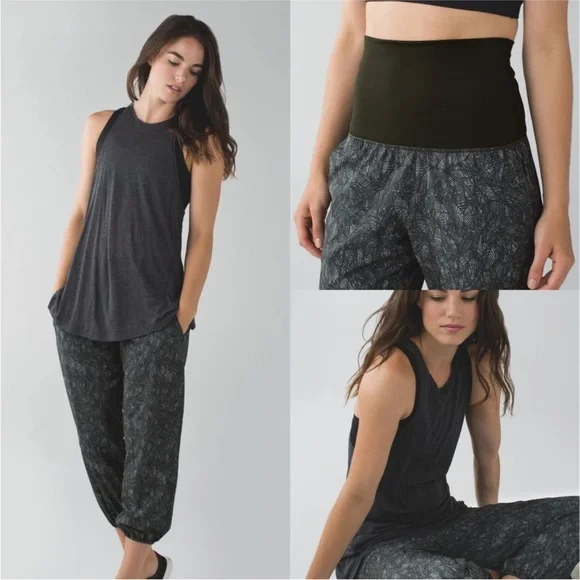 Lululemon gator green yoga om pant - Picture 3 of 7